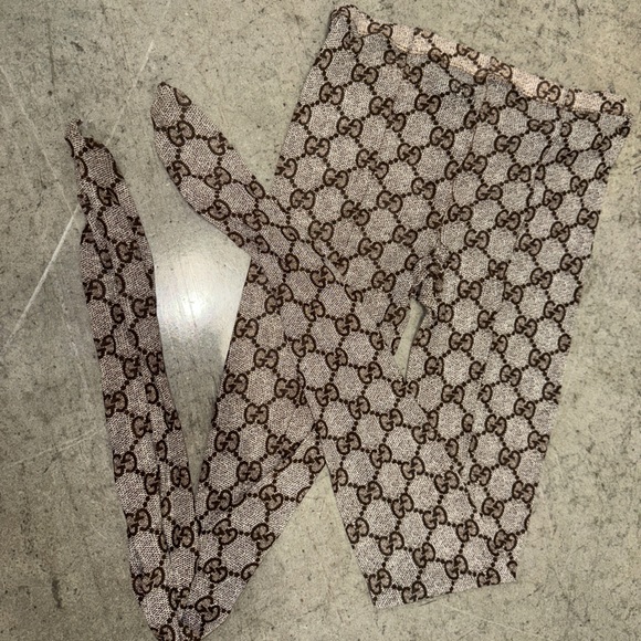 Gucci Brown and Cream Textured Fabric - Picture 1 of 6